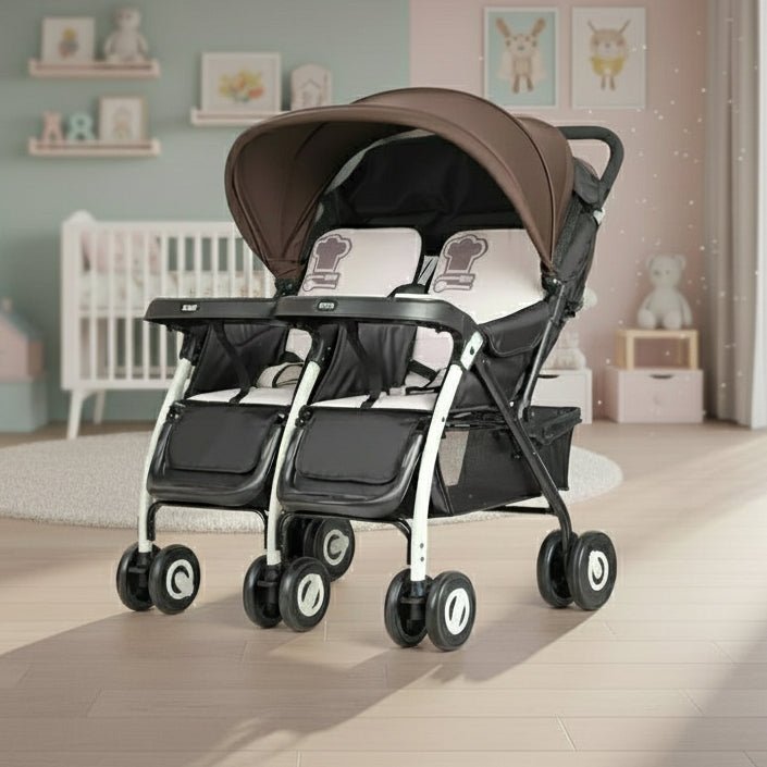 Twin Travel Stroller – Lightweight Design & Smooth Maneuverability - BLL-TS-703 - Planet Junior