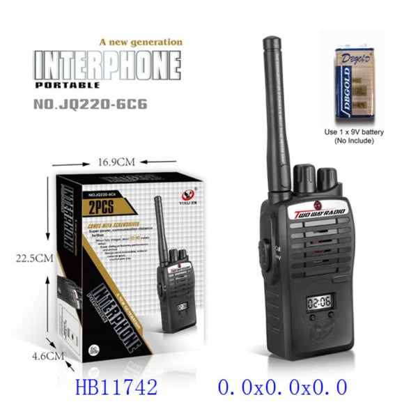 Two Way Radio Walkie Talkie - BLL - WT - 220 - 6C6 - Planet Junior