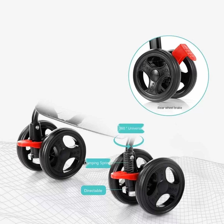 UltraLight Foldable Baby Stroller – Compact, Shock - Absorbing &amp; Travel - Ready - BLL - BG - 1011 - Planet Junior