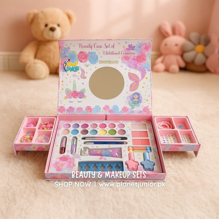 🦄 Unicorn Beauty Makeup Kit for Kids – Complete 35+ Pcs All - in - One Set - HT-3012 - Planet Junior