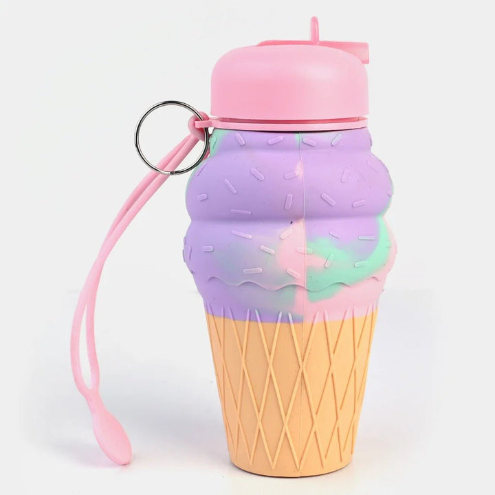 Unicorn Ice Cream Shape Silicone Fold Bottle for Kids - BLL - WB - 103 - 2 - Planet Junior