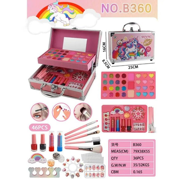 Unicorn Makeup Briefcase Set | 46 Pcs - ITB360 - Planet Junior