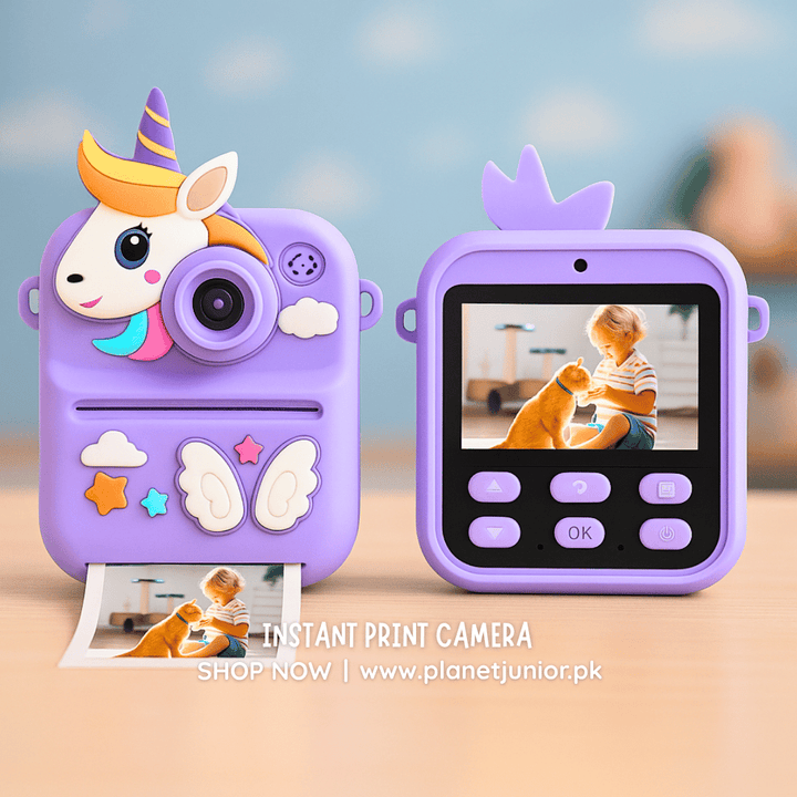Unicorn Silicone Case Instant Print Camera– Capture Magical Moments! - AKT-Y600B - Planet Junior