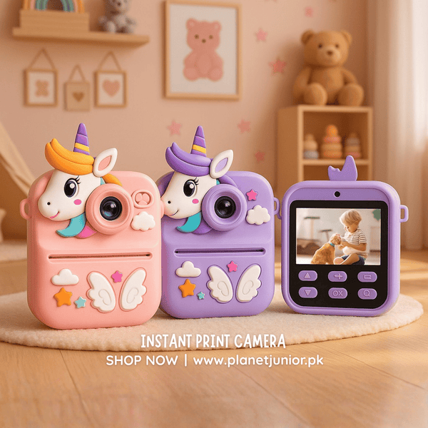Unicorn Silicone Case Instant Print Camera– Capture Magical Moments! - AKT-Y600B - Planet Junior