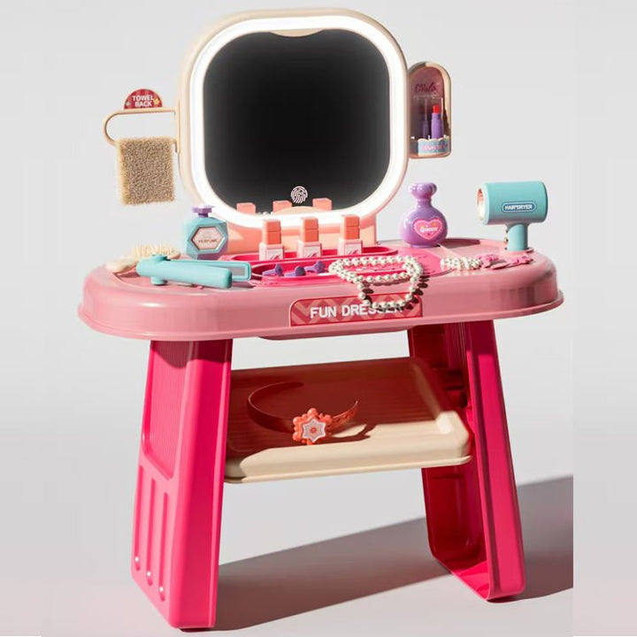 Vanity Table Playset – Kids Beauty Makeup Table - HFT-008-960A - Planet Junior