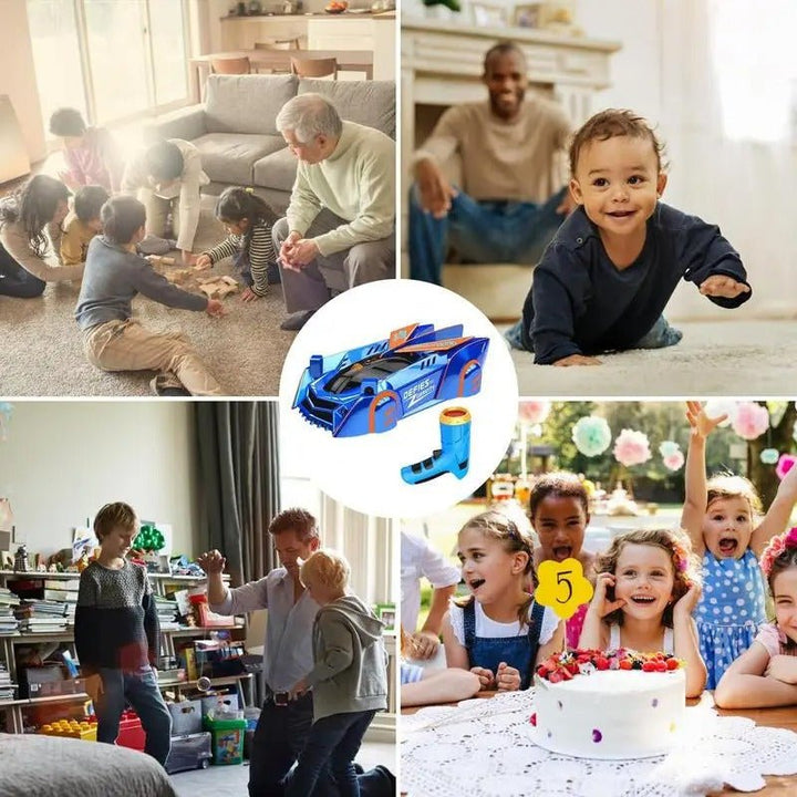 Wall Climbing Remote Control Car – Gravity - Defying Remote Control Racer - RT-PQ02 - Planet Junior