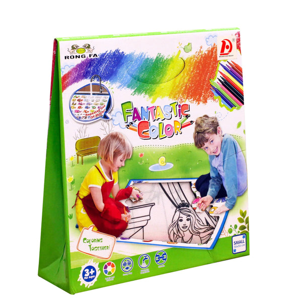 Washable Fantastic Color Mat with Markers - AS9910 - Planet Junior