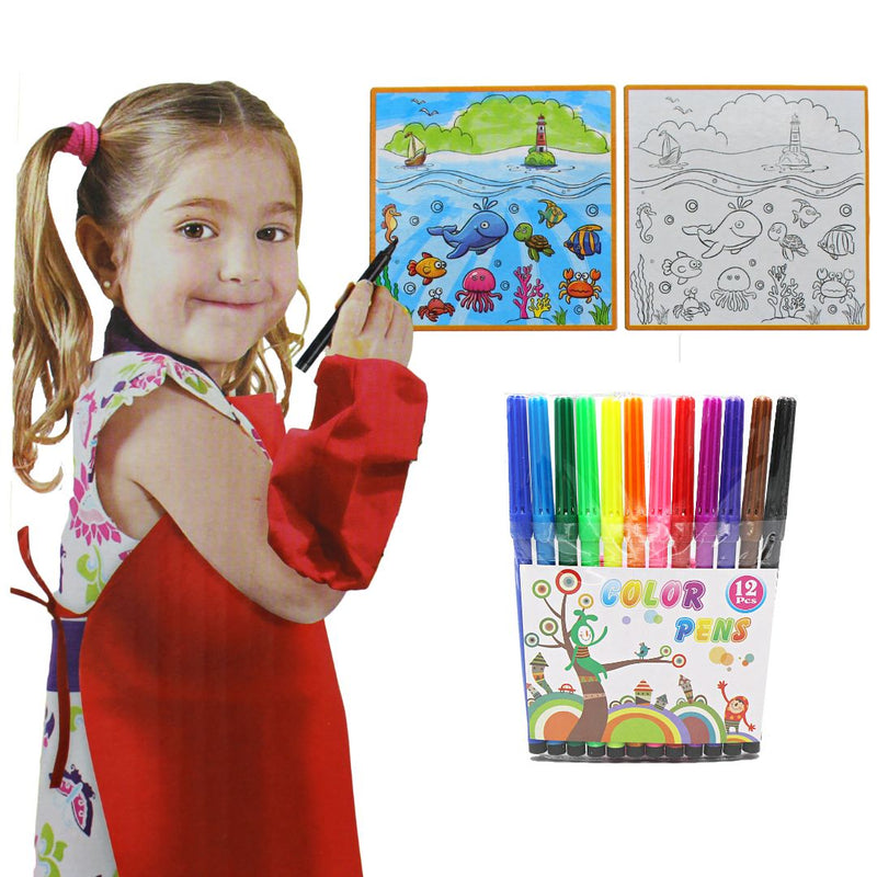 Washable Fantastic Color Mat with Markers - AS9910 - Planet Junior