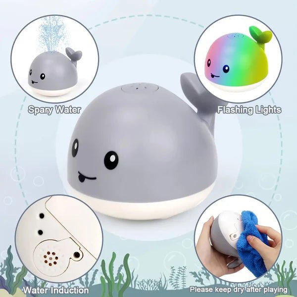 Whale Induction Spray Water Bath Toy - AB6677 - Planet Junior