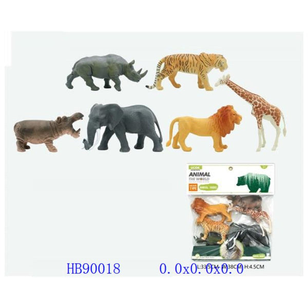 Wild Animals | Pack of 6 - BLL - AN - 261 - 2A - Planet Junior