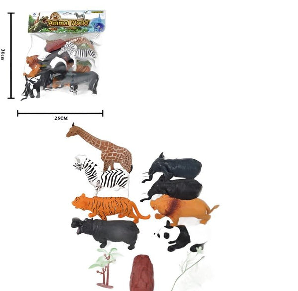 Wild Animals Set | Pack of 8 - BLL - AN - 3536 - Planet Junior