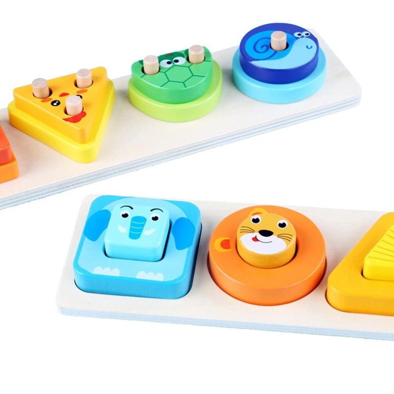 Wooden Animal Shape Sorting Set - BLL - MT - 2105Q - Planet Junior