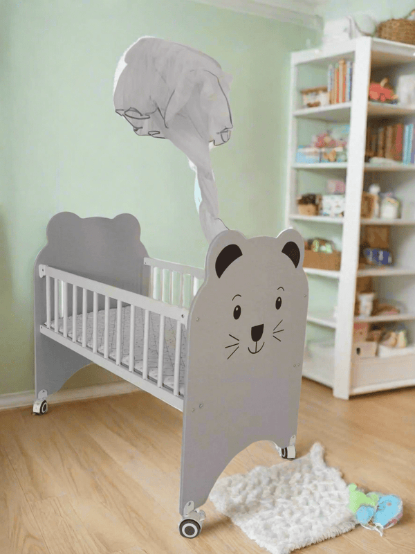 Wooden Baby Cott – Safe & Cozy Sleep for Your Little One - BLL - CDL - 201 - Planet Junior