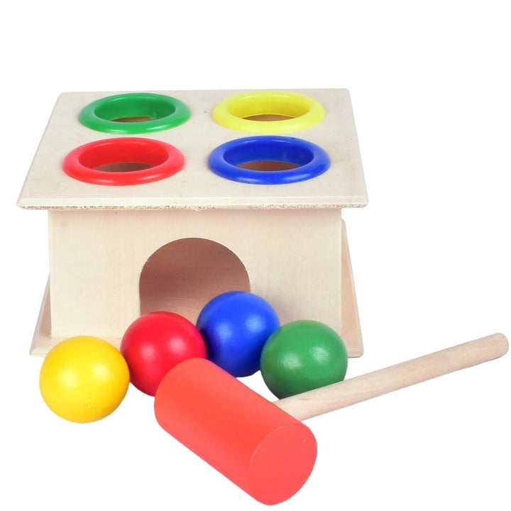 Wooden Color Recognition Hammering Ball Activity Box - BLL - WET - 403 - YW - Planet Junior