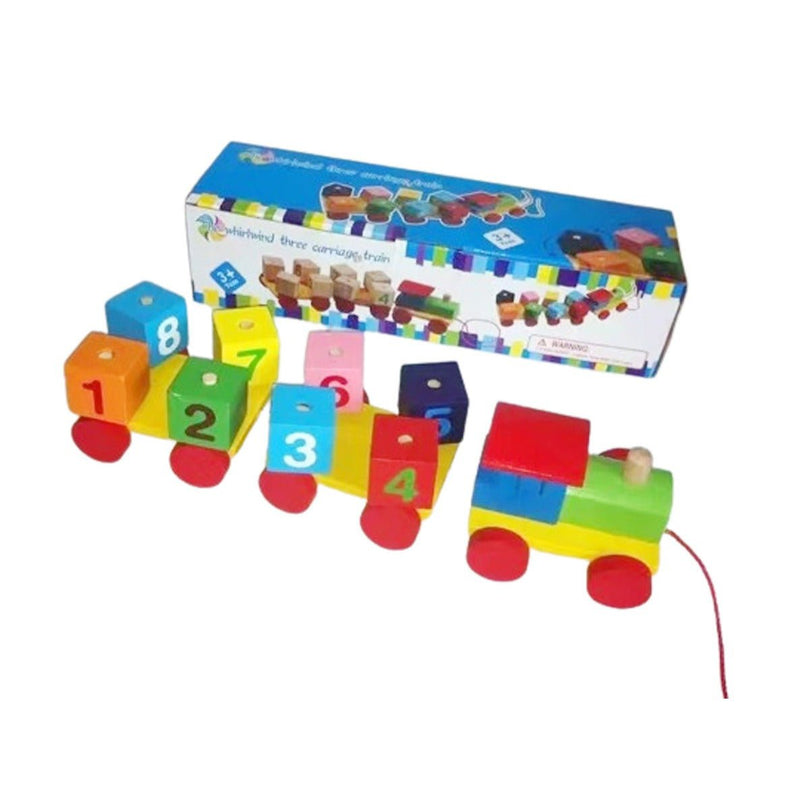 Wooden Educational Alphabet & Number Train - BLL - WET - 058 - Planet Junior