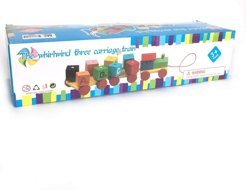 Wooden Educational Alphabet & Number Train - BLL - WET - 058 - Planet Junior