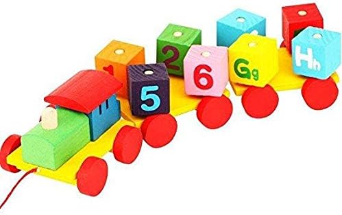 Wooden Educational Alphabet & Number Train - BLL - WET - 058 - Planet Junior