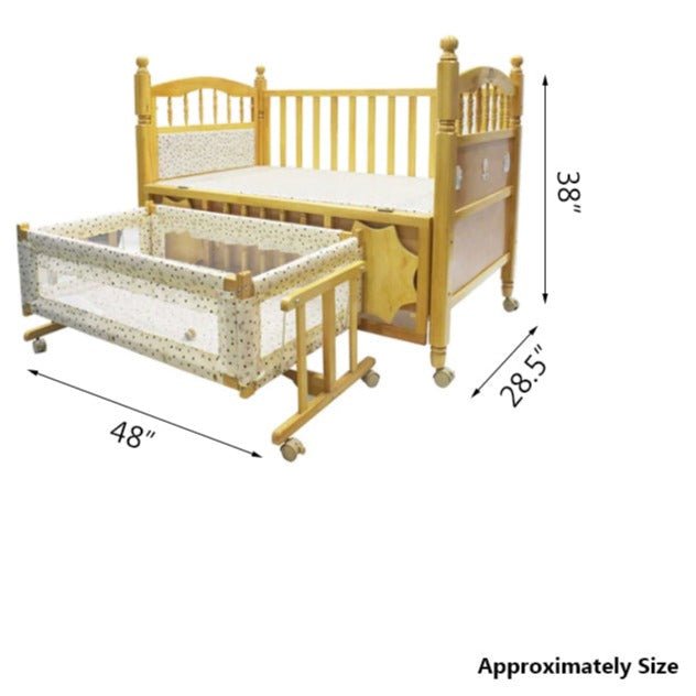 Wooden InfantHaven Baby Cot - BLL - BC - 817 - Planet Junior