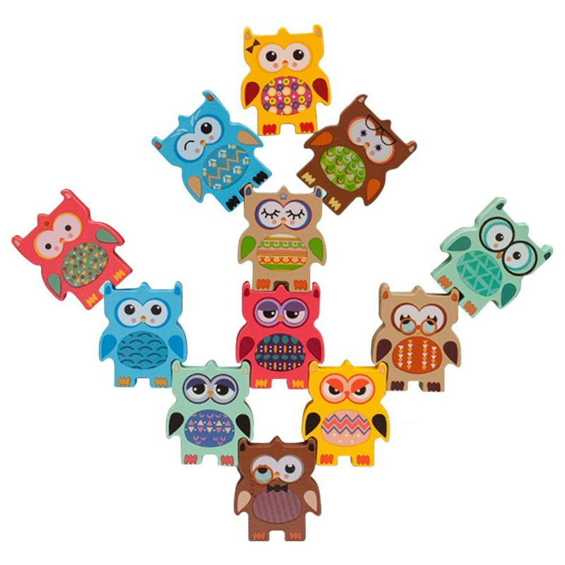 Wooden Owl Balance Stacking Game - BLL - ET - 2124K - Planet Junior