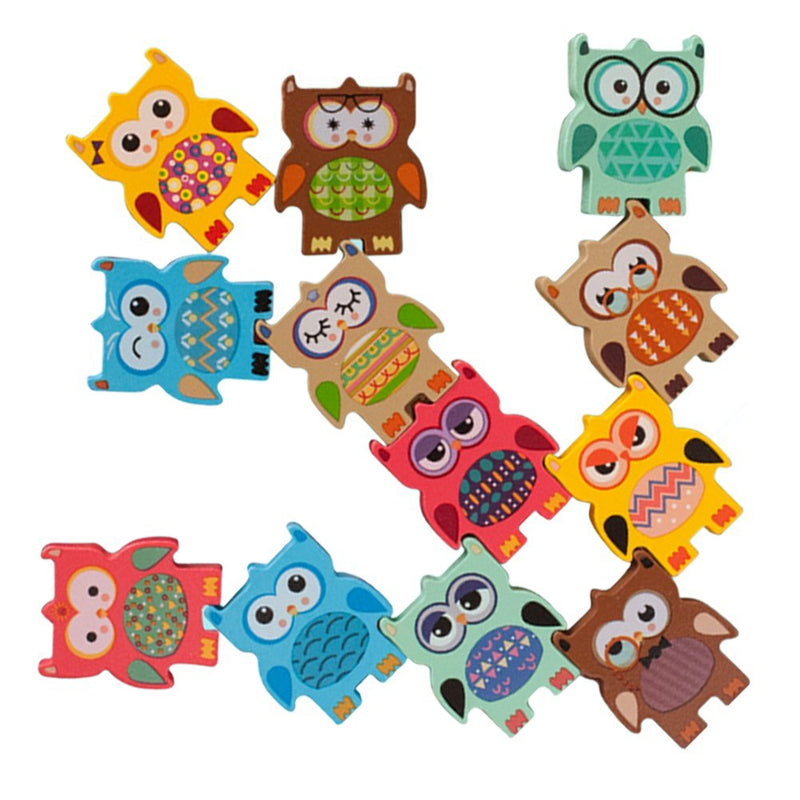 Wooden Owl Balance Stacking Game - BLL - ET - 2124K - Planet Junior