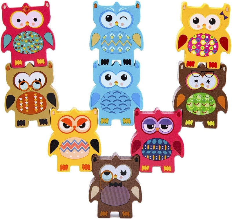 Wooden Owl Balance Stacking Game - BLL - ET - 2124K - Planet Junior