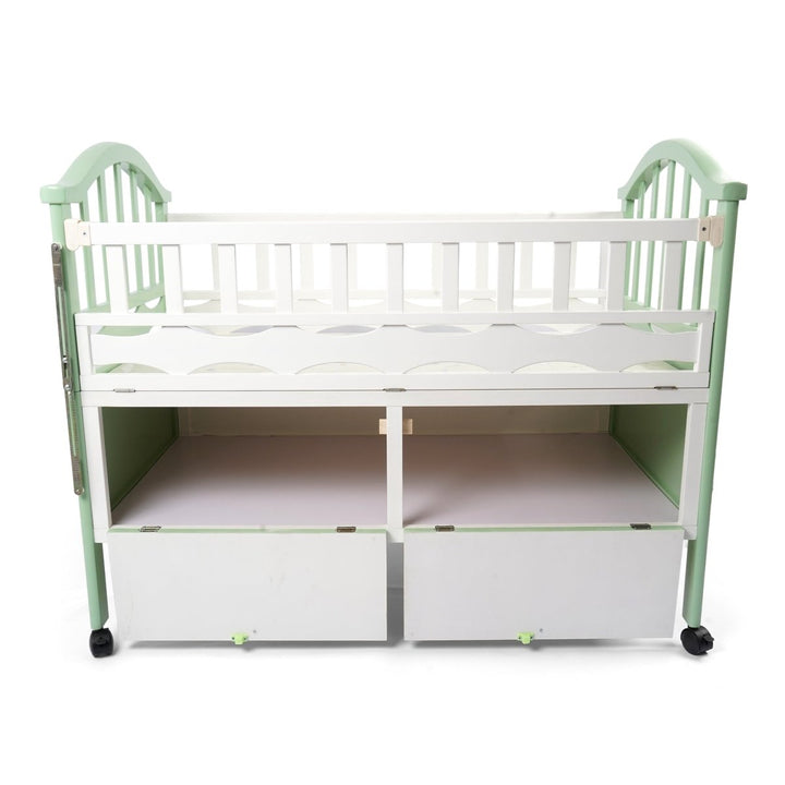 Wooden Rest Nestle Baby Cot with Drawer - BLL - BC - 28MC - Planet Junior