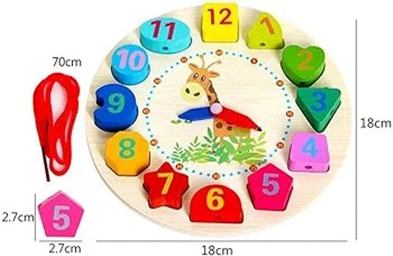 Wooden Seton Puzzle Clock - BLL - ET - 2120T - Planet Junior