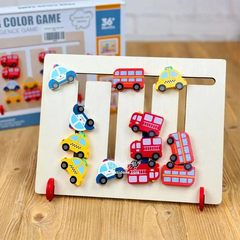 Wooden Traffic Color Puzzle Game for Kids - Planet Junior