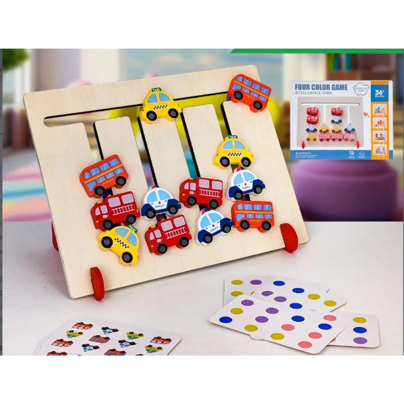 Wooden Traffic Color Puzzle Game for Kids - Planet Junior