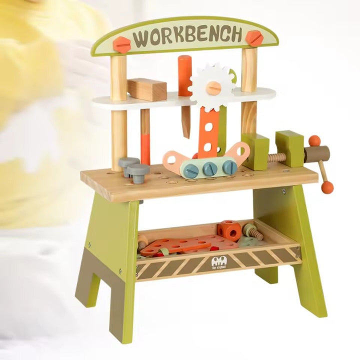 Wooden Workshop Tool Set for Kids Pretend Play - BLL - WET - 2490 - 7 - Planet Junior