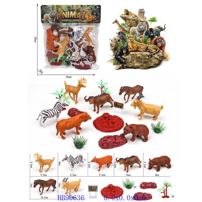 Zoo Animals Set | Pack of 7 - BLL - AN - 586 - 19A - Planet Junior