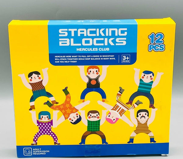 12Pcs Stacking Blocks Hercules Club - ST20871 - Planet Junior