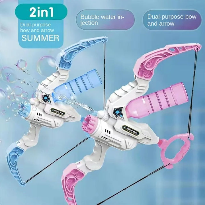 2-in-1 Bow and Arrow Water + Bubble Machine Gun - RT030 - Planet Junior