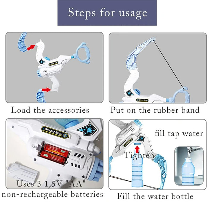 2-in-1 Bow and Arrow Water + Bubble Machine Gun - RT030 - Planet Junior