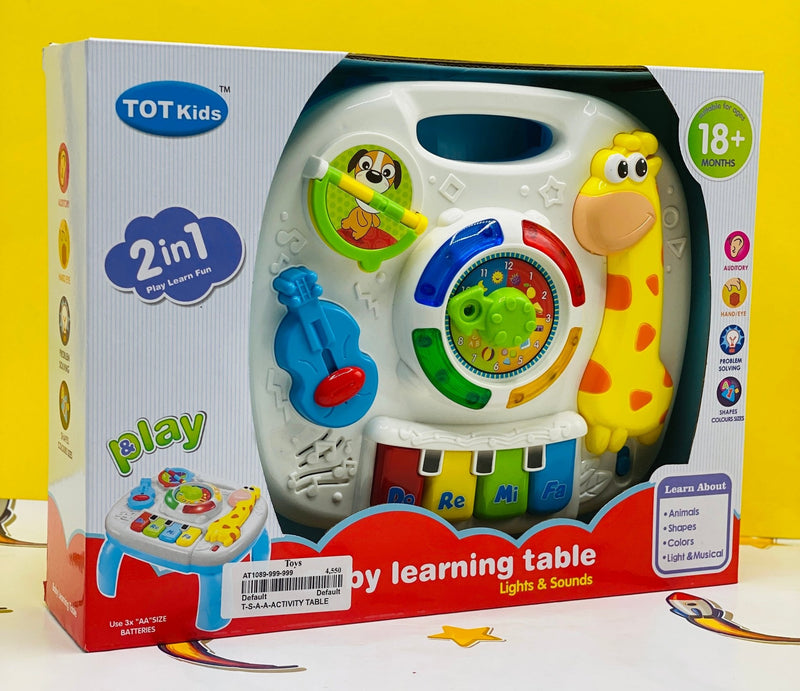 2 in 1 Educational Activity Table - AT1089 - Planet Junior