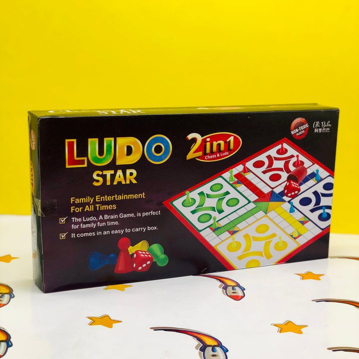 2-in-1 Ludo Star & Chess Board - JBD1958 - Planet Junior