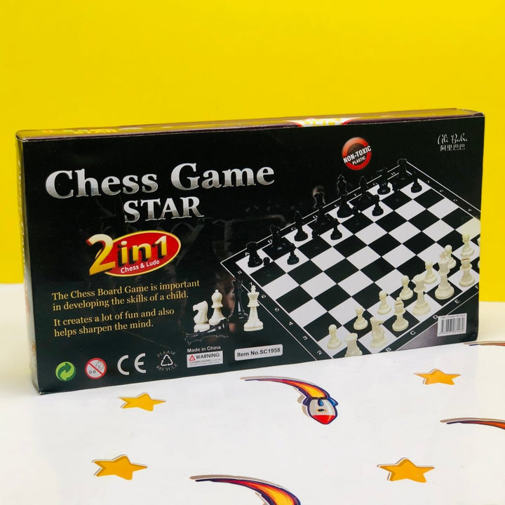 2-in-1 Ludo Star & Chess Board - JBD1958 - Planet Junior