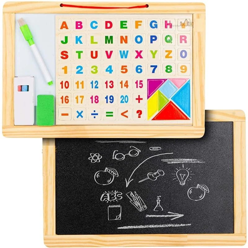 2-in-1 Magnetic Wooden Writing Board - 8844 - Planet Junior