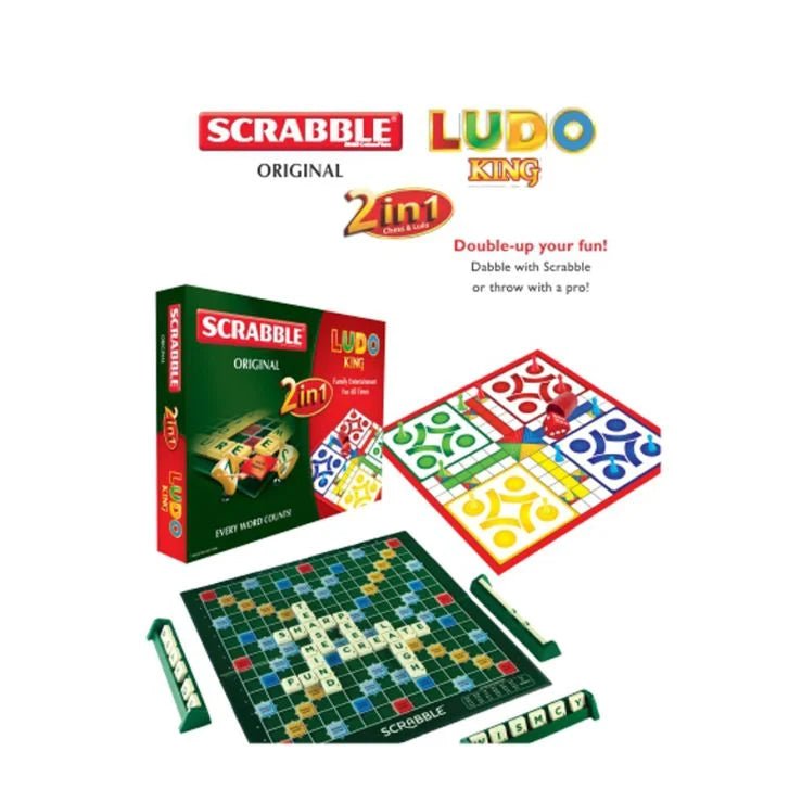 2 in 1 Scrabble & Ludo Board Game - 31960 - Planet Junior