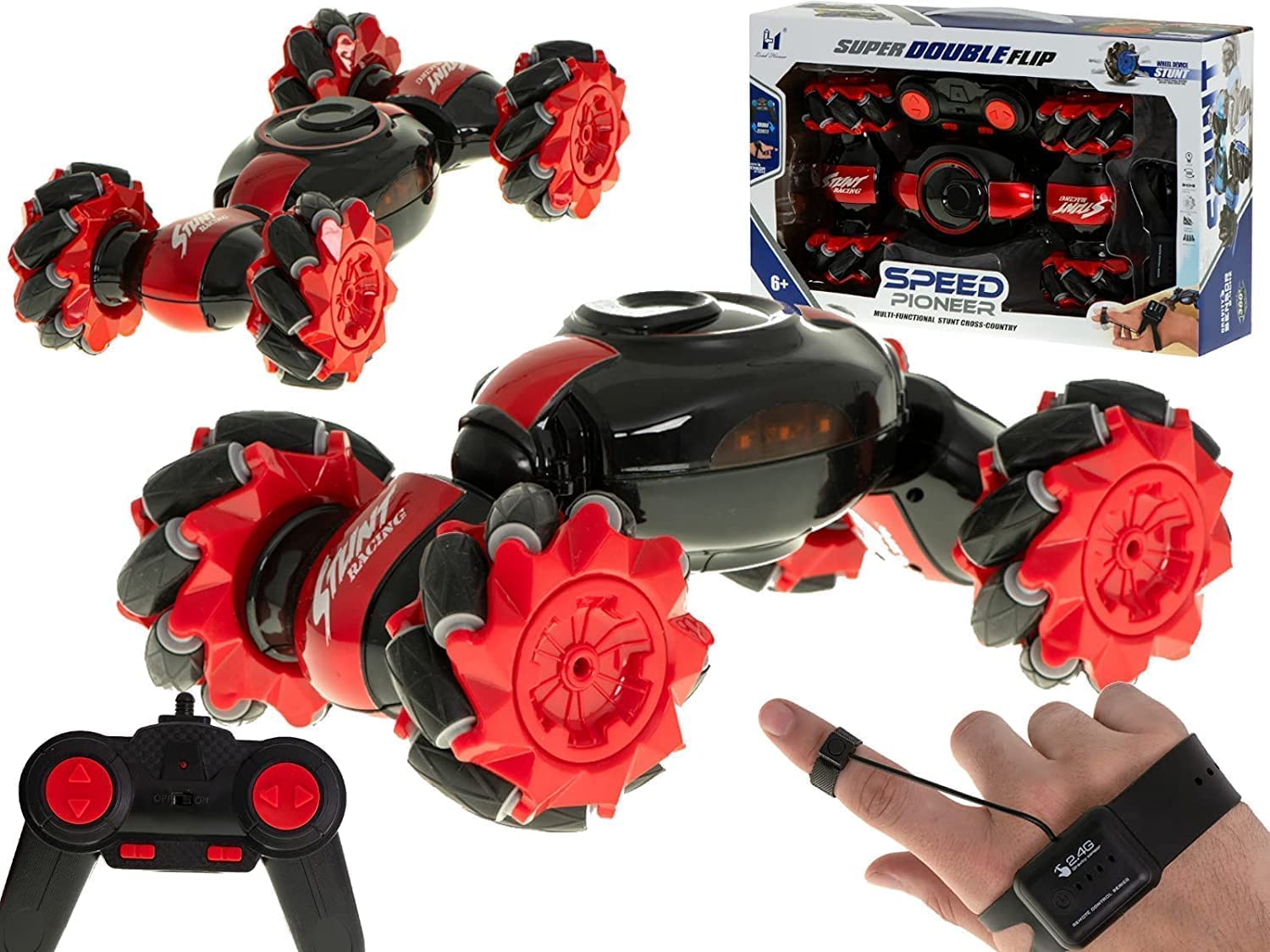 2 in 1 Speed Pioneer Hand Sensor Remote Control Stunt Car – Planet Junior