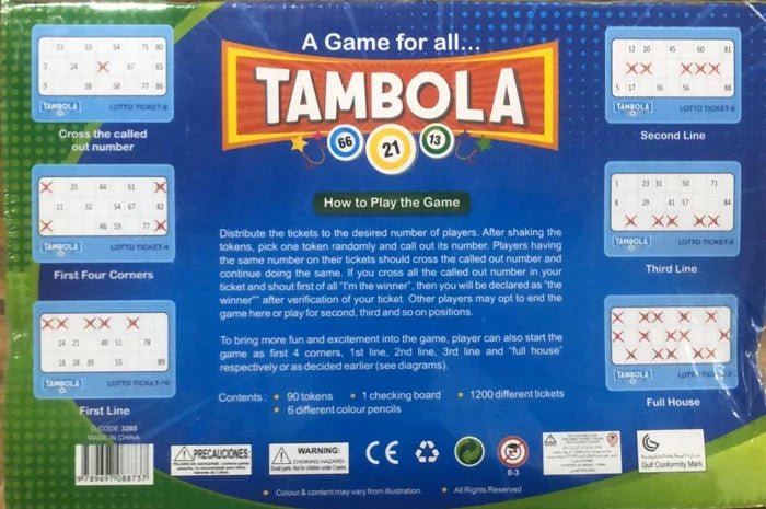 2-in-1 Tambola + Ludo Board Game for Family Fun - JBD3313 - Planet Junior