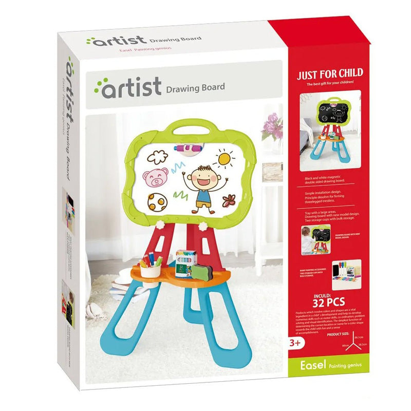 3 in 1 Learning Board With Stand | 32 Pcs - SLT13 - Planet Junior