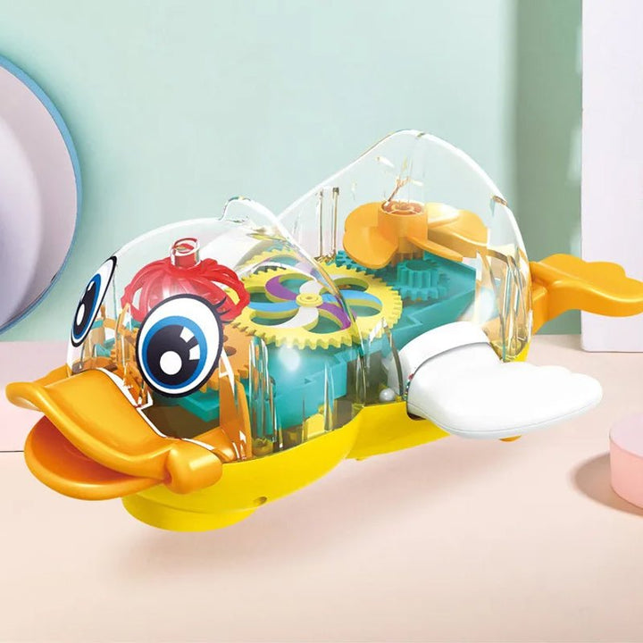 360 Degree Rotating Transparent Gear Duck - ST21642 - Planet Junior