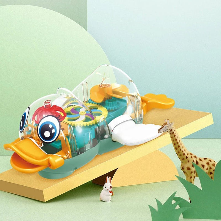 360 Degree Rotating Transparent Gear Duck - ST21642 - Planet Junior