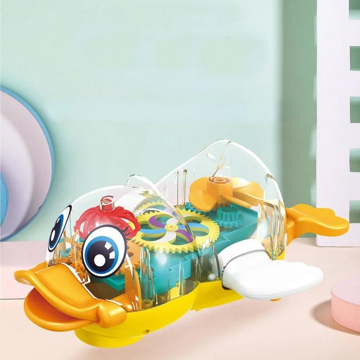 360 Degree Rotating Transparent Gear Duck - ST21642 - Planet Junior