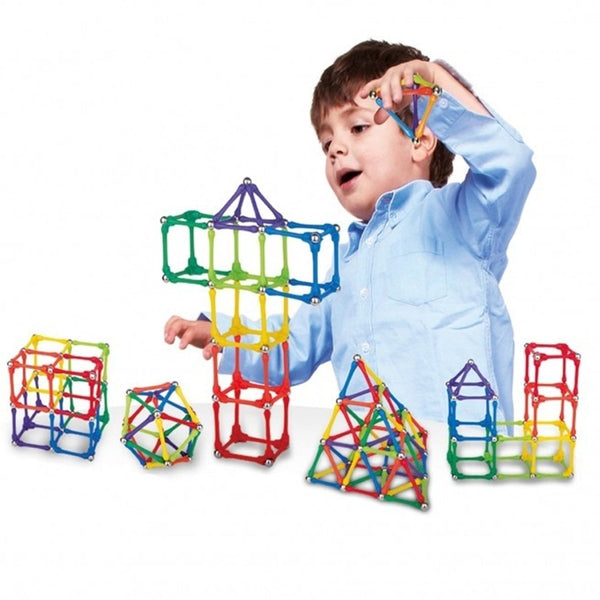 3D Magnetic Construction Blocks | 110 Pcs - KT8945 - Planet Junior