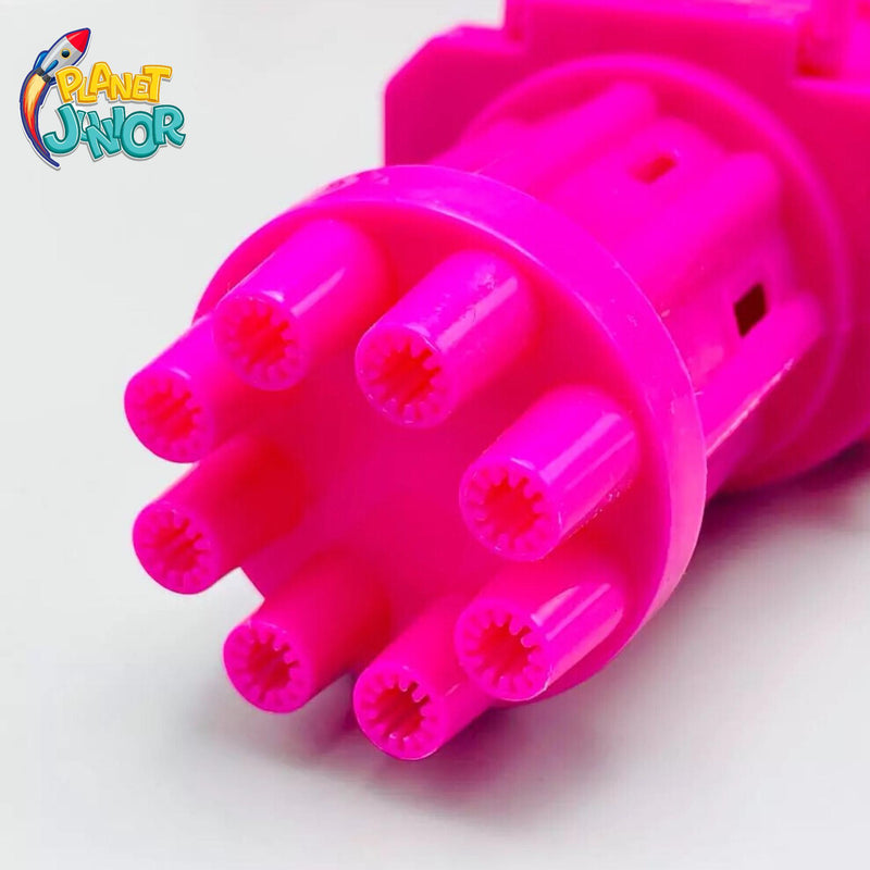 8-Hole Automatic Bubble Motor Gun for Kids - LY007B - Planet Junior