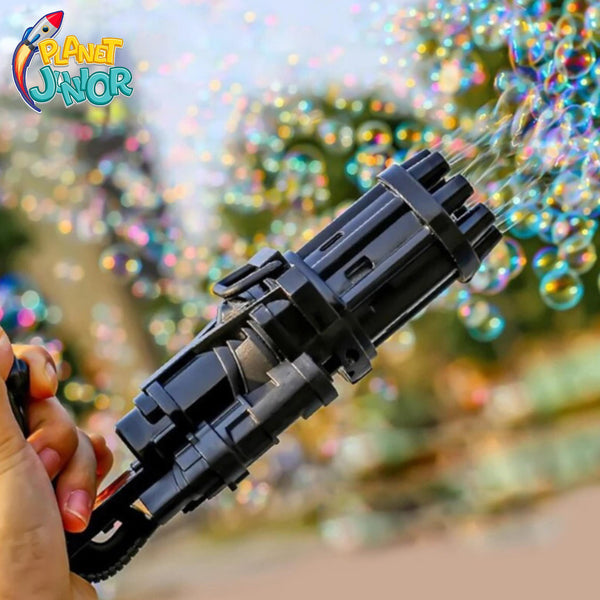 8-Hole Automatic Bubble Motor Gun for Kids - LY007B - Planet Junior