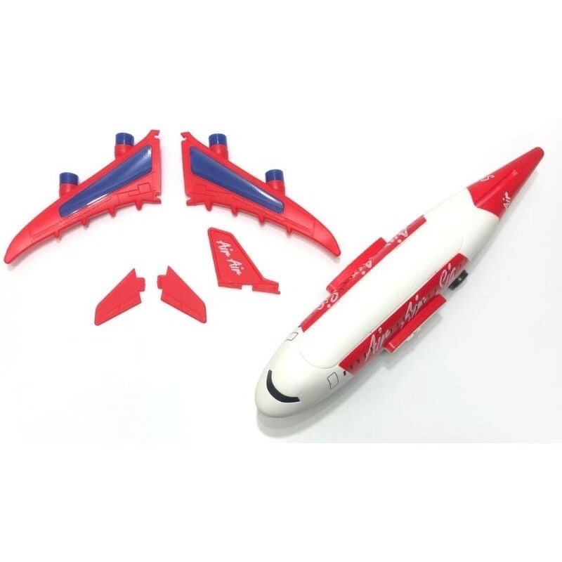 Airliner AirSia Electric Airplane with Light and Sound - MTR06P - Planet Junior