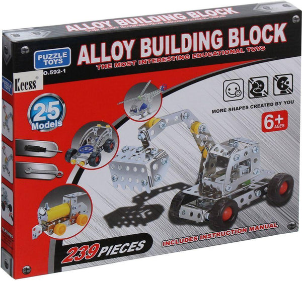 Alloy Building Block - 239 Pieces - MT592 - Planet Junior
